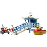 bruder Poste de secours bworld avec quad et scooter des mers personel, Figurine 62780