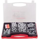 fischer EASY Box chevilles universelles UX avec vis Gris clair