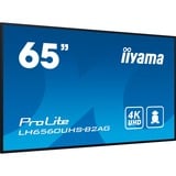 iiyama LH6560UHS-B2AG Écran d'affichage dynamique Carte A numérique 163,8 cm (64.5") LED Wifi 500 cd/m² 4K Ultra HD Noir Intégré dans le processeur Android 11 24/7, Affichage public Noir (Mat), Carte A numérique, 163,8 cm (64.5"), LED, 3840 x 2160 pixels, Wifi, 24/7