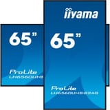 iiyama LH6560UHS-B2AG Écran d'affichage dynamique Carte A numérique 163,8 cm (64.5") LED Wifi 500 cd/m² 4K Ultra HD Noir Intégré dans le processeur Android 11 24/7, Affichage public Noir (Mat), Carte A numérique, 163,8 cm (64.5"), LED, 3840 x 2160 pixels, Wifi, 24/7