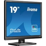 iiyama ProLite E1980S-B1 écran plat de PC 48,3 cm (19") 1280 x 1024 pixels VGA LED Noir Moniteur Noir (Mat), 1x DisplayPort, 1x HDMI, 48,3 cm (19"), 1280 x 1024 pixels, VGA, LED, 3 ms, Noir