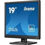 iiyama ProLite E1980S-B1 écran plat de PC 48,3 cm (19") 1280 x 1024 pixels VGA LED Noir Moniteur Noir (Mat), 1x DisplayPort, 1x HDMI, 48,3 cm (19"), 1280 x 1024 pixels, VGA, LED, 3 ms, Noir