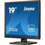 iiyama ProLite E1980S-B1 écran plat de PC 48,3 cm (19") 1280 x 1024 pixels VGA LED Noir Moniteur  Noir (Mat), 48,3 cm (19"), 1280 x 1024 pixels, VGA, LED, 3 ms, Noir