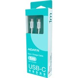 ADATA CACC-100PN-WH câble USB USB 2.0 1 m USB C 100 W Blanc Blanc, 1 m, USB C, USB C, USB 2.0, Blanc