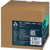 ARCTIC P12 Pro A-RGB LN ventilateurs de boîtier Noir, 3 pièces, 120 x 120 x 25 mm, PWM