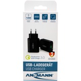 Ansmann Home Charger 130Q Noir Intérieure, Chargeur Blanc, Intérieure, Secteur, 12 V, Noir