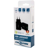 Ansmann Home Charger 130Q Noir Intérieure, Chargeur Blanc, Intérieure, Secteur, 12 V, Noir