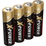 Ansmann Mignon / AA / LR6 x4 Batterie à usage unique Alcaline Batterie à usage unique, AA, Alcaline, 1,5 V, 4 pièce(s), Noir