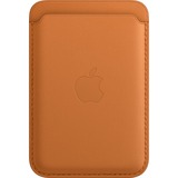 Apple Porte-cartes en cuir avec MagSafe, Étui de protection Marron
