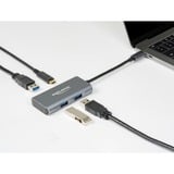 DeLOCK External USB 3.2 Gen 2 USB Type-C Hub, Hub USB Gris