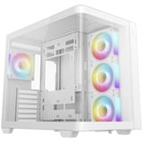 DeepCool CG530U 4F WH boîtier midi tower Blanc | 2x USB-A | 1x USB-C | RGB | Verre Trempé