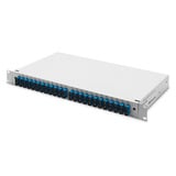 Digitus Boîte de fusion fibre optique, 1U, équipée, 24x SC DX, OS2, Boîte de raccordement 