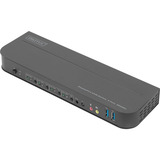 Digitus Commutateur KVM DisplayPort 4 ports, Switch KVM 