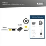 Digitus DN-95211, Séparateur PoE Noir