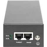 Digitus Injecteur PoE++ Gigabit Ethernet, 802.3bt, 85 W, PoE-Injecteur Noir, 802.3bt, 85 W, Gigabit Ethernet, 10,100,1000 Mbit/s, IEEE 802.3bt, Noir, 100 m, Court-circuit