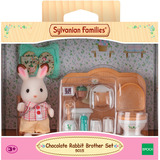 EPOCH Sylvanian Families - Ensemble salle de bain frère lapin en chocolat, Jouets de construction 
