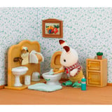 EPOCH Sylvanian Families - Ensemble salle de bain frère lapin en chocolat, Jouets de construction 