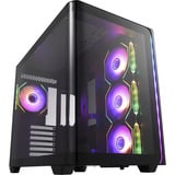 FSP M580-BA Midi Tower Noir, boîtier pc Noir | 2x USB-A | 1x USB-C | RGB | Window