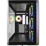 FSP M580-BA unité centrale Midi Tower Noir, boîtier pc Noir | 2x USB-A | 1x USB-C | RGB | Window