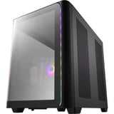 FSP M580-BA unité centrale Midi Tower Noir, boîtier pc Noir | 2x USB-A | 1x USB-C | RGB | Window