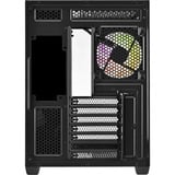 FSP M580-BA unité centrale Midi Tower Noir, boîtier pc Noir | 2x USB-A | 1x USB-C | RGB | Window