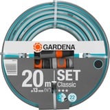 GARDENA 18008-20 tuyau d'arrosage 20 m Au-dessus du sol Bleu, Gris Gris/Turquoise, 20 m, Au-dessus du sol, Bleu, Gris, 22 bar, 1,3 cm