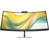 HP Series 5 Pro Écran de conférence WQHD USB-C 34 pouces - 534pm 34" Moniteur UltraWide incurvé Noir/argent, 1x DisplayPort, 1x HDMI, 2x USB-C, 3x USB-A, 1x RJ-45, 86,4 cm (34"), 3440 x 1440 pixels, Wide Quad HD, LCD, 5 ms, Noir