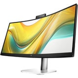 HP Series 5 Pro Écran de conférence WQHD USB-C 34 pouces - 534pm 34" Moniteur UltraWide incurvé Noir/argent, 1x DisplayPort, 1x HDMI, 2x USB-C, 3x USB-A, 1x RJ-45, 86,4 cm (34"), 3440 x 1440 pixels, Wide Quad HD, LCD, 5 ms, Noir