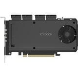 Icy Dock ExpressSlot Slide MB204MP-1B, Carte d'interface Noir