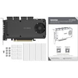 Icy Dock ExpressSlot Slide MB204MP-1B, Carte d'interface Noir