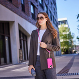 Intenso Lanière pour téléphone portable et câble de charge/données Néon rose