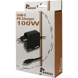 Inter-Tech Chargeur Argus PD-2100, chargeur USB-C Noir