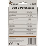 Inter-Tech Chargeur Argus PD-2100, chargeur USB-C Noir