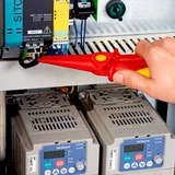 KNIPEX Pince plate ronde en plastique Rouge/Jaune