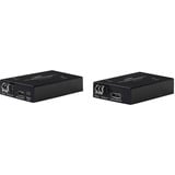 Lindy Extendeur KVM fibre optique DisplayPort 1.2 & USB 300m, Extension DisplayPort Noir