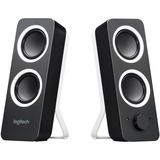 Logitech Haut-parleurs stéréo Z200 Son stéréo riche, Haut-parleur PC Noir, 2.0 canaux, Avec fil, 10 W, Noir