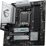 MSI B650M GAMING PLUS WIFI carte mère socket AM5 Noir/Argent, RAID, 2.5 Gb-LAN, Wi-Fi 6E, BT 5.3, Sound, µATX