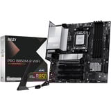 MSI PRO B850M-P WIFI carte mère socket AM5 Noir/Argent, RAID, 5Gb-LAN, Wi-Fi 7, BT, Sound, µATX