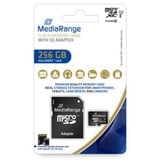 MediaRange 256 GB microSDXC, Carte mémoire Noir