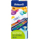 Pelikan 720250 peinture pour loisir Peinture aquarelle 1 pièce(s), Boîtes de peinture Noir, Bleu, Marron, Vert, Orange, Rose, Violet, Rouge, Violet, Blanc, Jaune, Peinture aquarelle, Dur, 1 pièce(s)