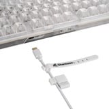 Sharkoon Requin Cristal RGB clavier gaming mécanique Blanc, Layout DE (QWERTZ), KTT, 85%