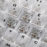 Sharkoon Requin Cristal RGB clavier gaming mécanique Blanc, Layout DE (QWERTZ), KTT, 85%