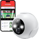 SwitchBot Outdoor Spotlight Cam 2K, Caméra de surveillance Blanc