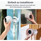 SwitchBot Outdoor Spotlight Cam 2K, Caméra de surveillance Blanc