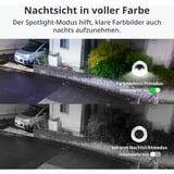 SwitchBot Outdoor Spotlight Cam 2K, Caméra de surveillance Blanc