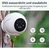 SwitchBot Outdoor Spotlight Cam 2K, Caméra de surveillance Blanc