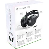 Turtle Beach Casque gaming sans fil Stealth 500 officiel pour Xbox Series X|S, Xbox One et fonctionne via Bluetooth avec les PC, la Switch et mobile - 40 heures de batterie, coussinets en mousse à mémoire de forme et microphone désactivable par basculement - Noir  ove Noir, Xbox One et fonctionne via Bluetooth avec les PC, la Switch et mobile - 40 heures de batterie, coussinets en mousse à mémoire de forme et microphone désactivable par basculement - Noir, Sans fil, Gaming, 20 - 20000 Hz, 230 g, Casque, Noir