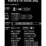 Wera 8100 SA 9 Jeu de cliquets Zyklop Speed, Set d'outils Noir/Vert, Entraînement 1/4", 28 pièces