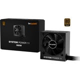 be quiet! System Power 11 alimentation 550 watt Noir, 1x 12VHPWR, 2x PCIe, 550 W, 200 - 240 V, 50 Hz, 4 A, 120 W, 550 W