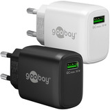 goobay Chargeur rapide USB-A QC (18 W) Noir